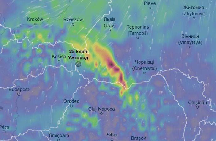 Прогноз вітрів