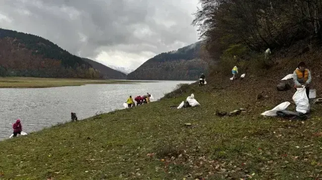 Волонтери прибрали берег Закарпатського моря під час чергового екопікніка