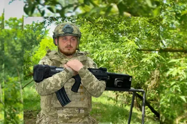 24-річний «Малюк» обрав службу в 128-й бригаді та став оператором бойових роботів