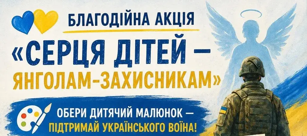 У Хусті стартувала акція «Серця дітей — янголам-захисникам»: малюнки за донат