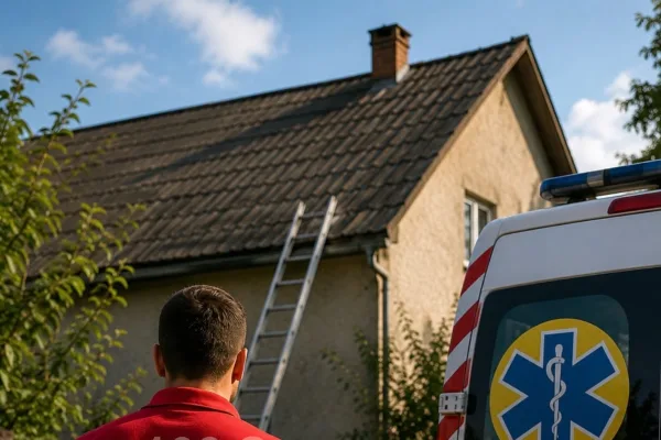 На Тячівщині чоловік упав із даху будинку: постраждалого госпіталізували