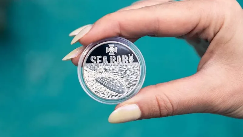В обіг введено пам’ятну монету Sea Baby, доступну для придбання