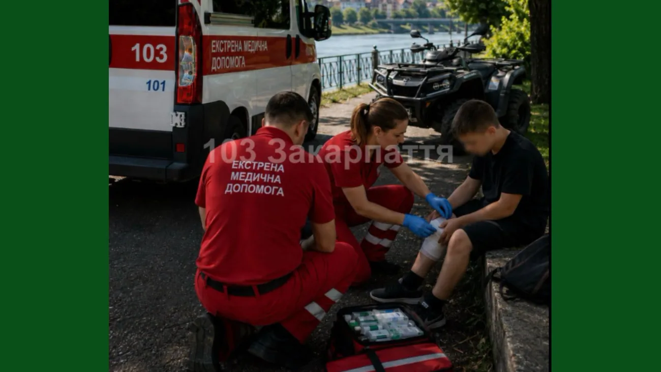 В Ужгороді 11-річний хлопчик отримав травму після падіння з квадроцикла