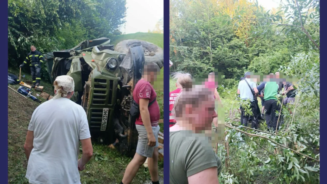 На Рахівщині перекинувся ЗІЛ: одного постраждалого врятували, інший загинув