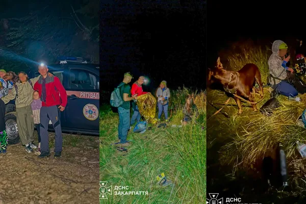 У горах Закарпаття заблукали п’ятеро туристів, серед яких троє дітей