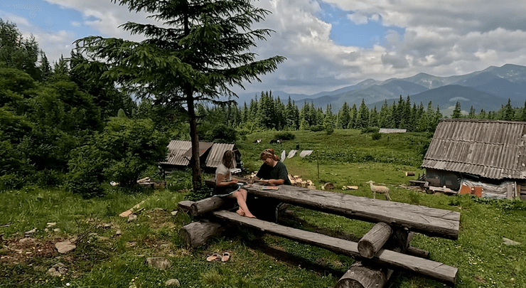 Типовий пейзаж в Карпатах